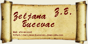 Željana Bučevac vizit kartica